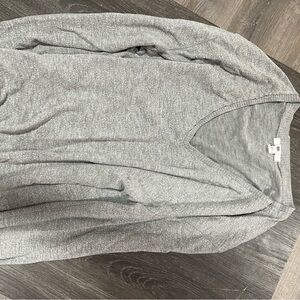 Gray Long - Sleeve Sweater